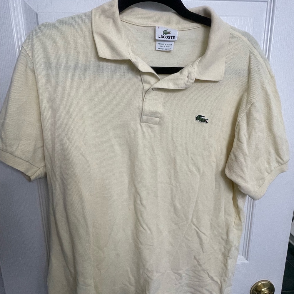 Lacoste Men's Polo in Cream